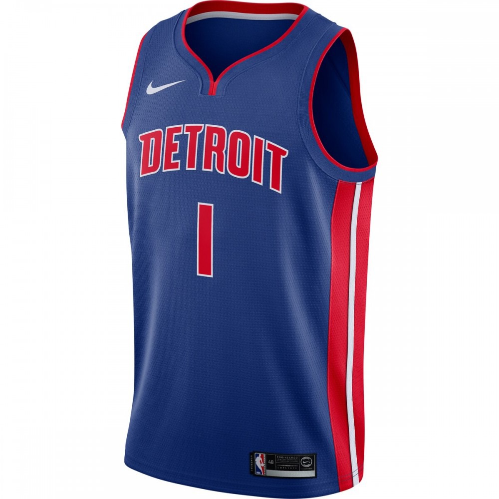 Reggie Jackson Detroit Pistons Swingman Jersey Blue - Icon Edition-Pro Kit Vault | Brand New 26/27 Sports Jerseys